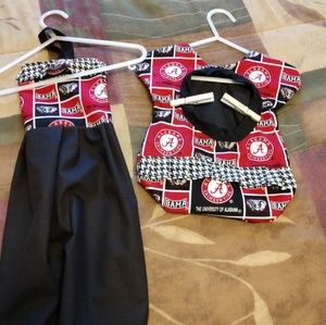 Vintage style clothespin holder and grocery bag